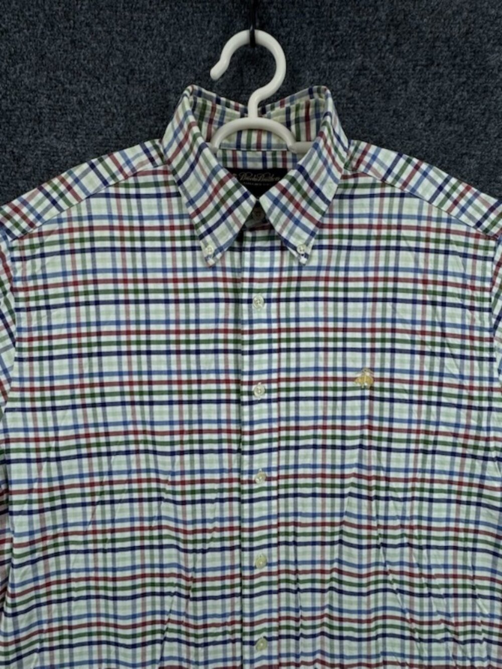 Brooks Brothers True OCBD Oxford Cotton Logo Supima Medium Preppy Men Colorful